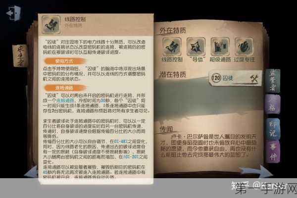 第五人格深度解析，囚徒高阶玩法揭秘🔍