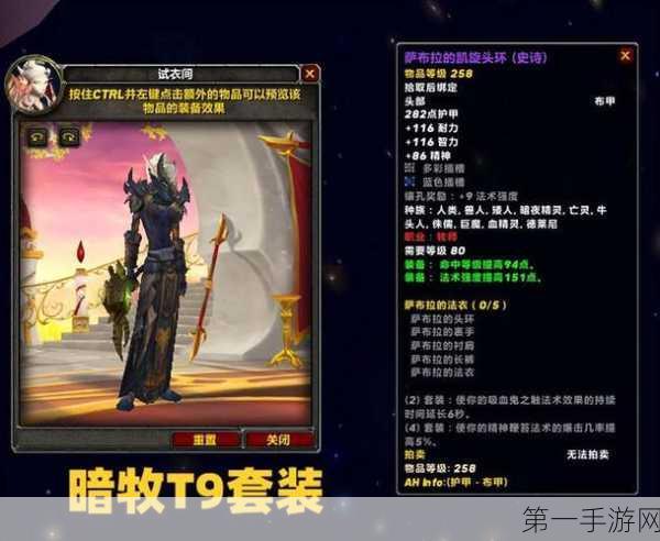 魔兽世界 wlkP2 暗牧必选牌子装大揭秘