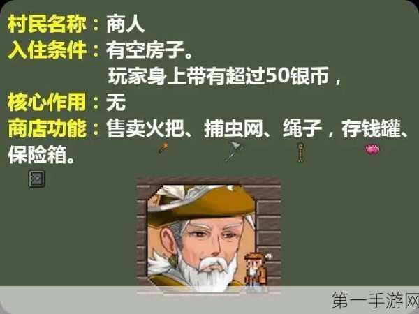 泰拉瑞亚，探寻存钱罐背后的神秘商人