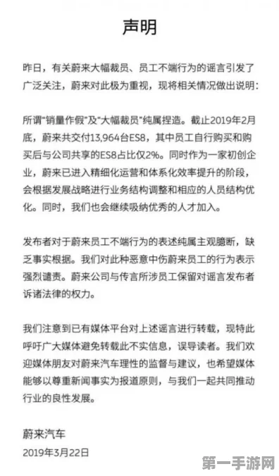 蔚来裁员风波真相揭秘，总裁亲自辟谣不实传言🚗💨