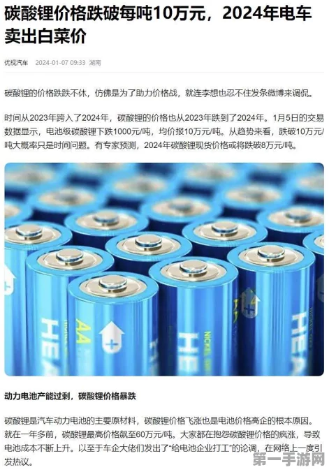 电动汽车产业革新进行时，锂价骤降或成新常态🚗🔋