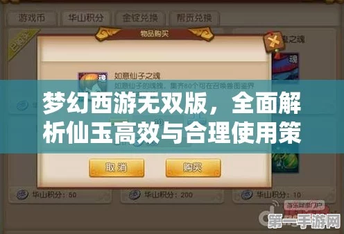 梦幻西游无双版新服启航！仙玉运用全攻略🎉