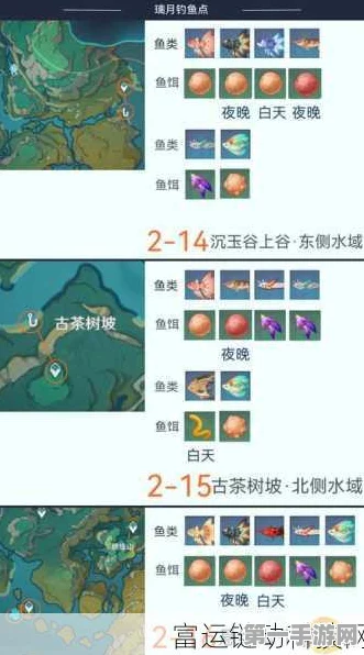 原神钓鱼大赛全攻略，点位分布图助你夺冠🎣