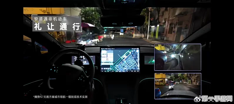 腾势N7无图城市领航实测，夜闯城中村挑战成功，全程自动驾驶无接管🚗✨
