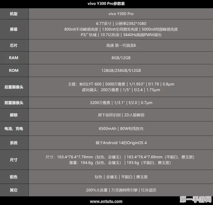 vivo Y300 Pro强悍来袭！全面解析其参数配置🚀